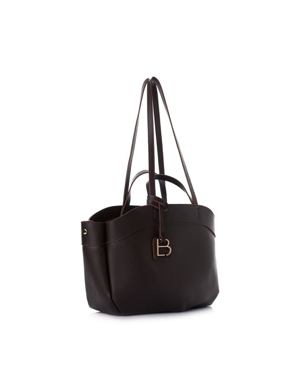 Kahverengi Isla Deri Kadın Omuz Çantası-1