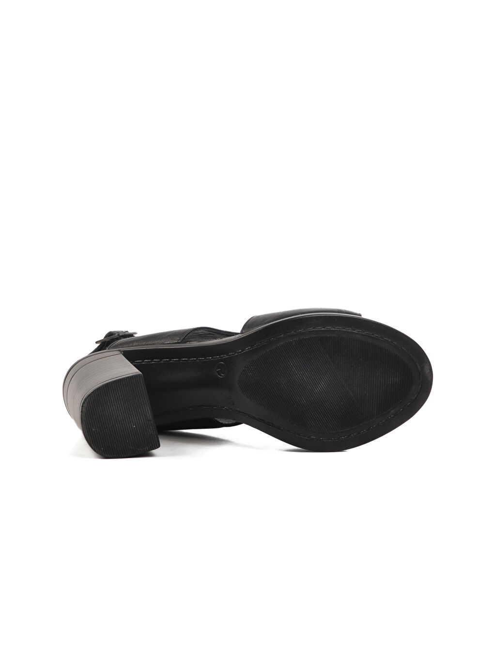 Siyah Hakiki Deri Kadın Topuklu Sandalet 24381500 Z-4