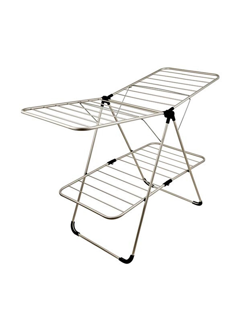 Double Fly Çamaşır Kurutma Askısı - Gri-3