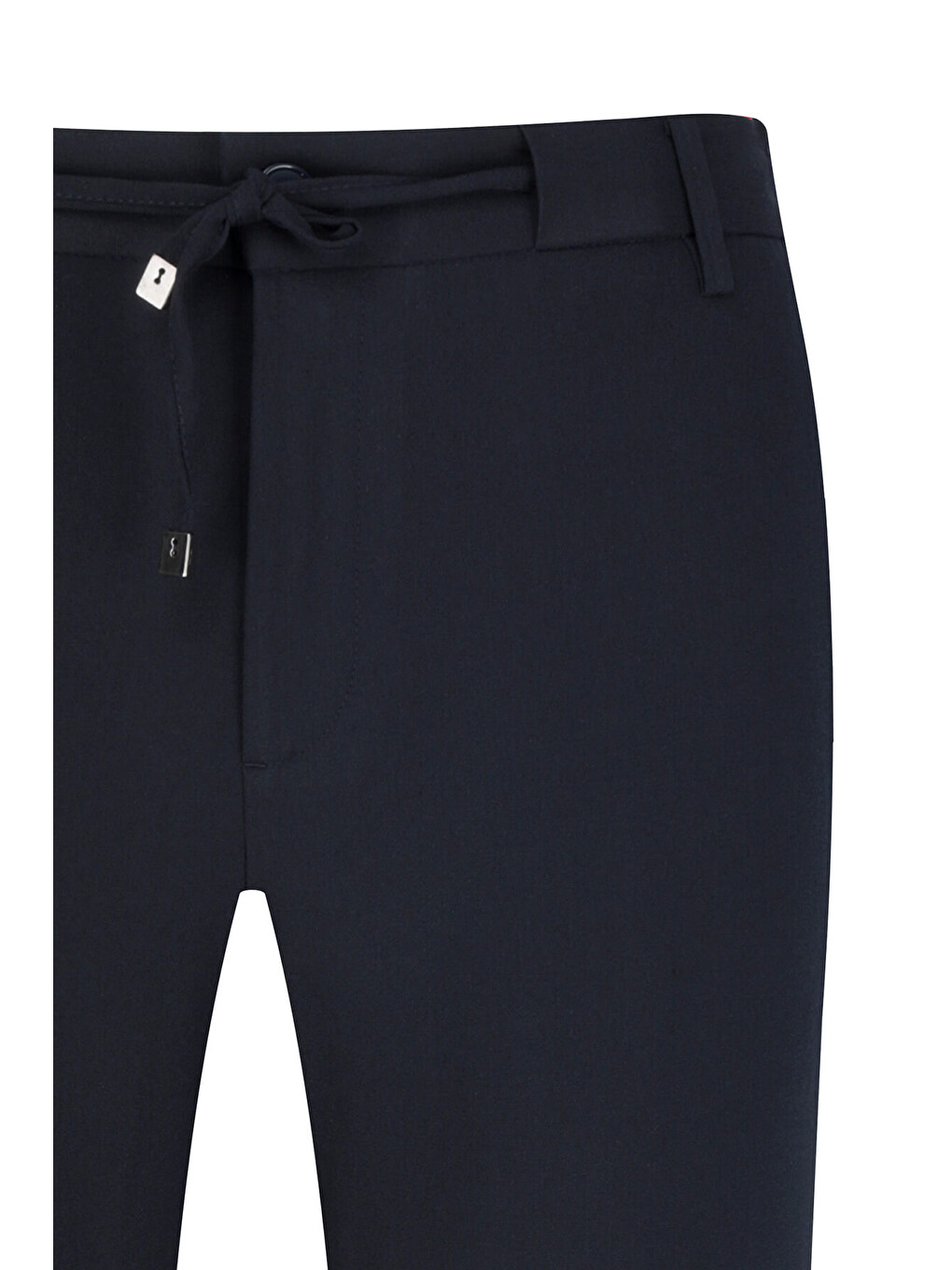 Lacivert Rahat Kesim Yandan Cepli Jogger Pantolon-1