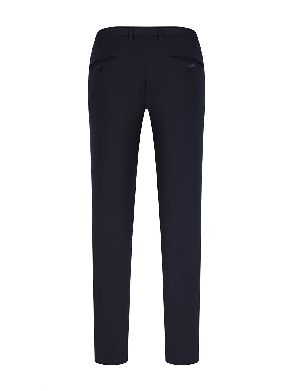 Lacivert Rahat Kesim Yandan Cepli Jogger Pantolon-2