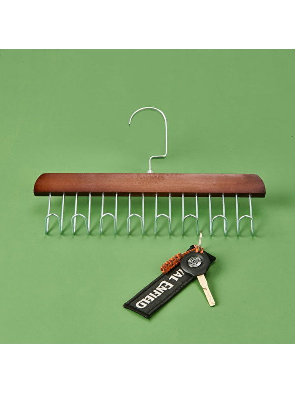 Karışık Çok Fonksiyonlu Kancalı Askı - Kahverengi - 28x19 cm