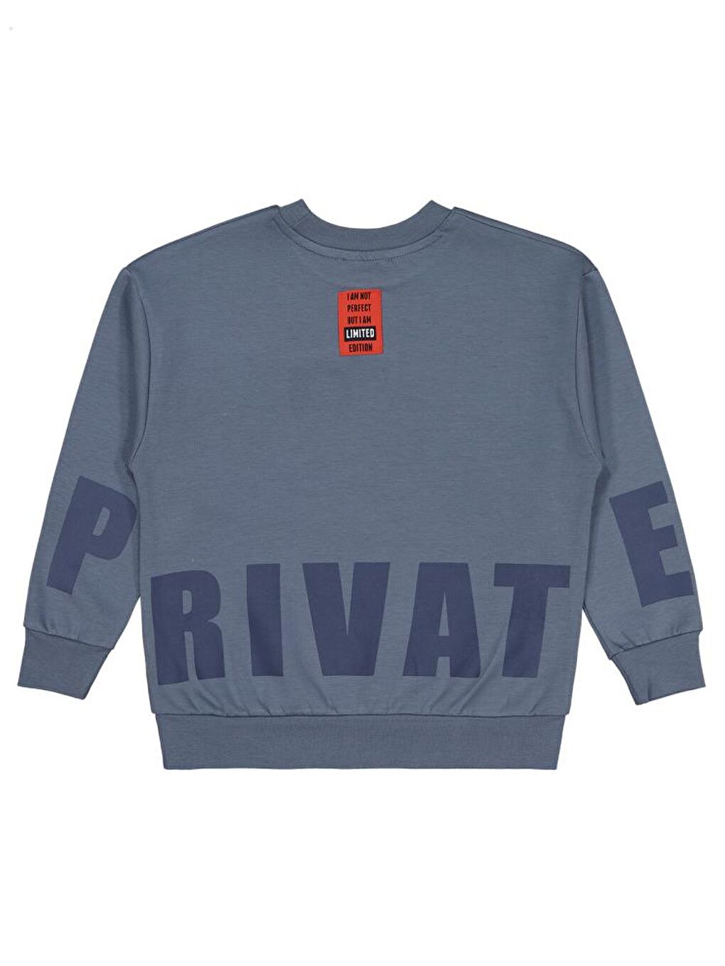 Antrasit Boys Prıvate Baskılı 6-9 Yaş Sweatshirt