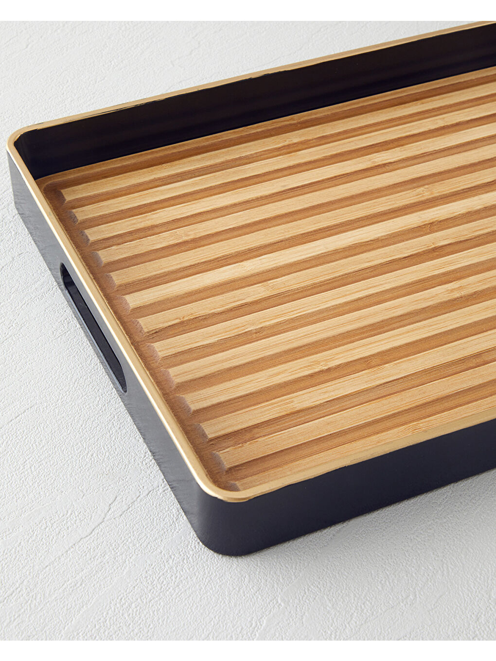 Kahverengi Rea Dekoratif Tepsi 24x40 cm Kahve-2