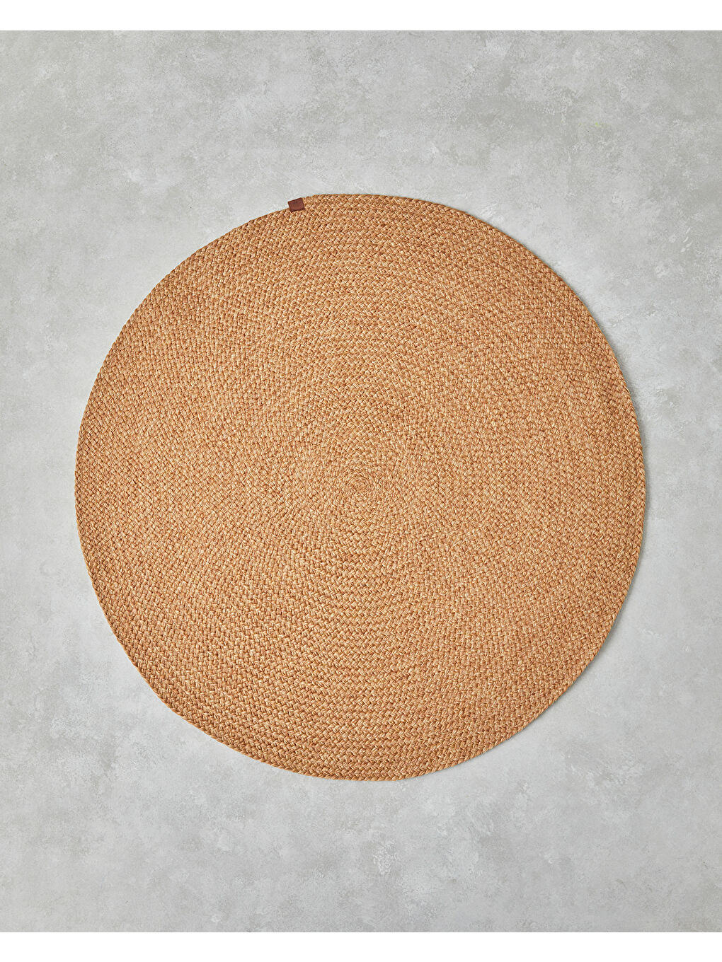 Bej Juliet Yuvarlak Dekoratif Jüt Kilim 120 cm Natural