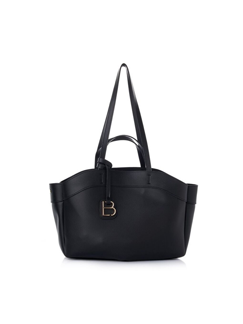 Siyah Isla Deri Kadın Omuz Çantası