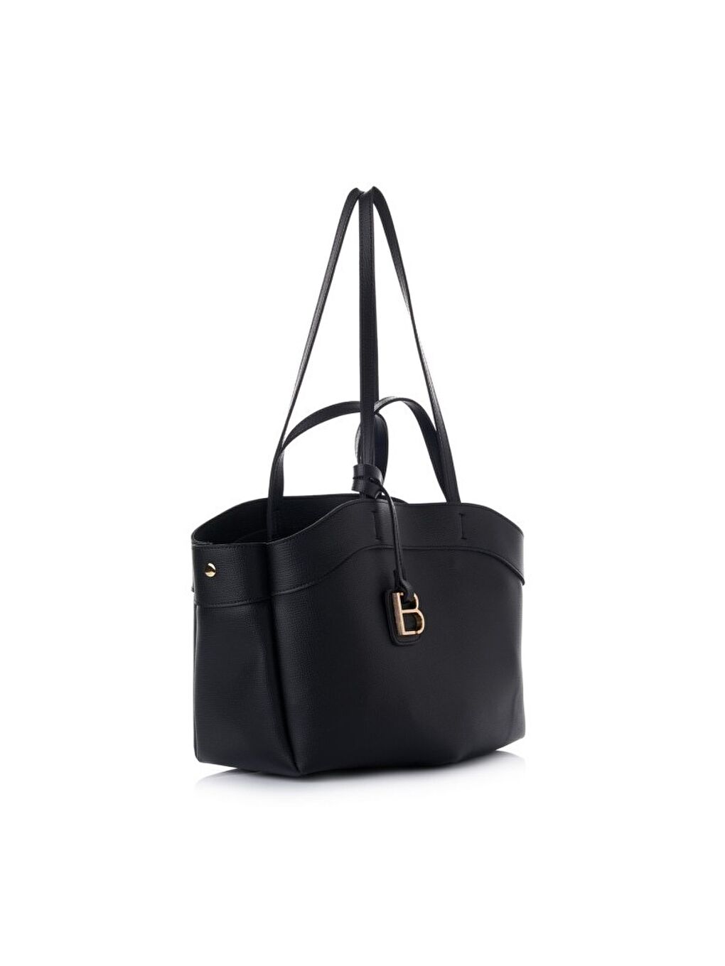 Siyah Isla Deri Kadın Omuz Çantası-1