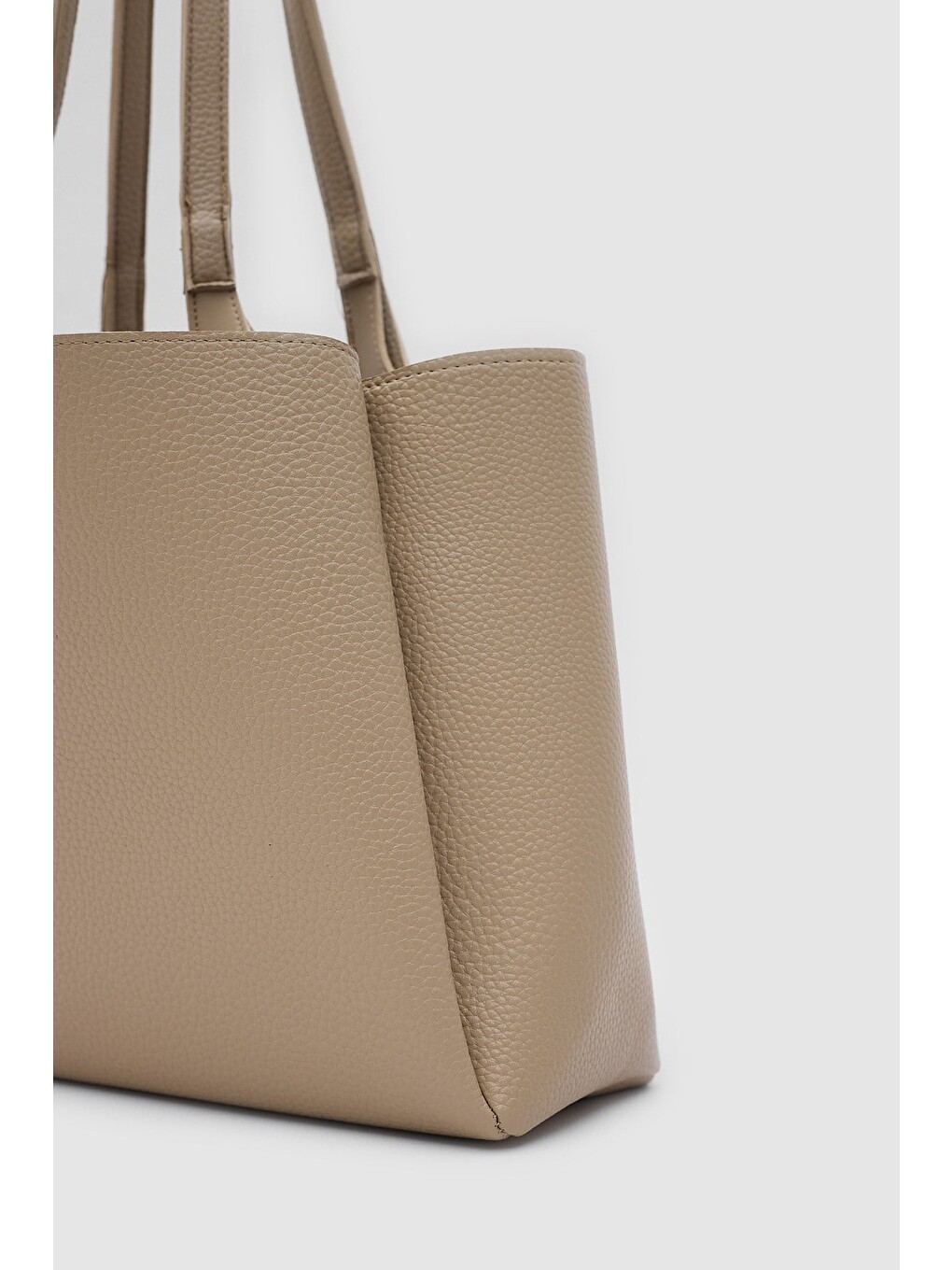 Maksi Tote Çanta Bej-1