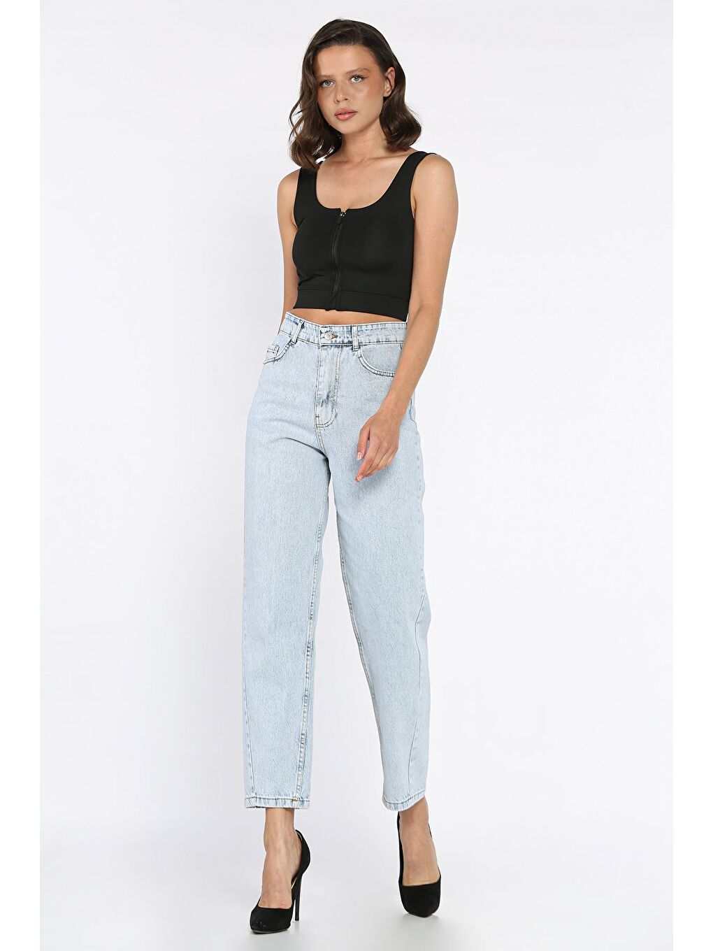 Mavi Kadın Mom Jean Jean Pantolon-1