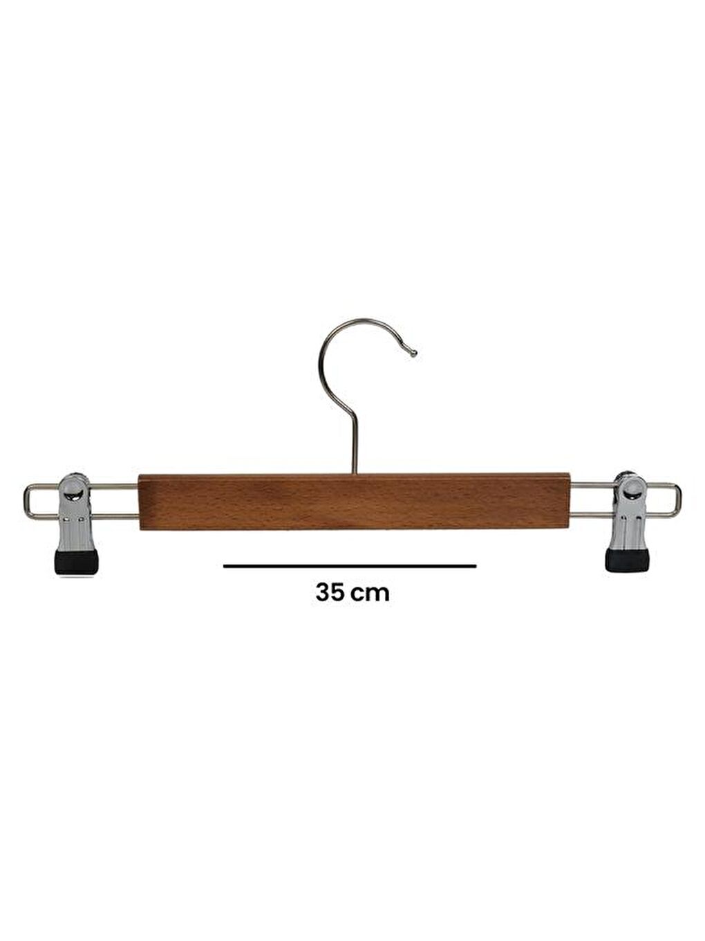 Kahverengi 8131/B Ahşap Pantolon & Etek Askısı - Ceviz-2