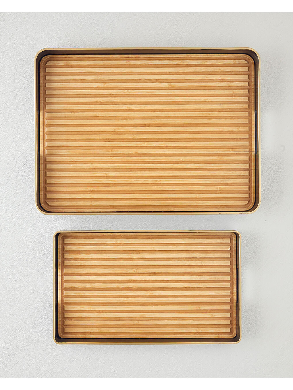 Kahverengi Rea Dekoratif Tepsi 24x40 cm Kahve-3