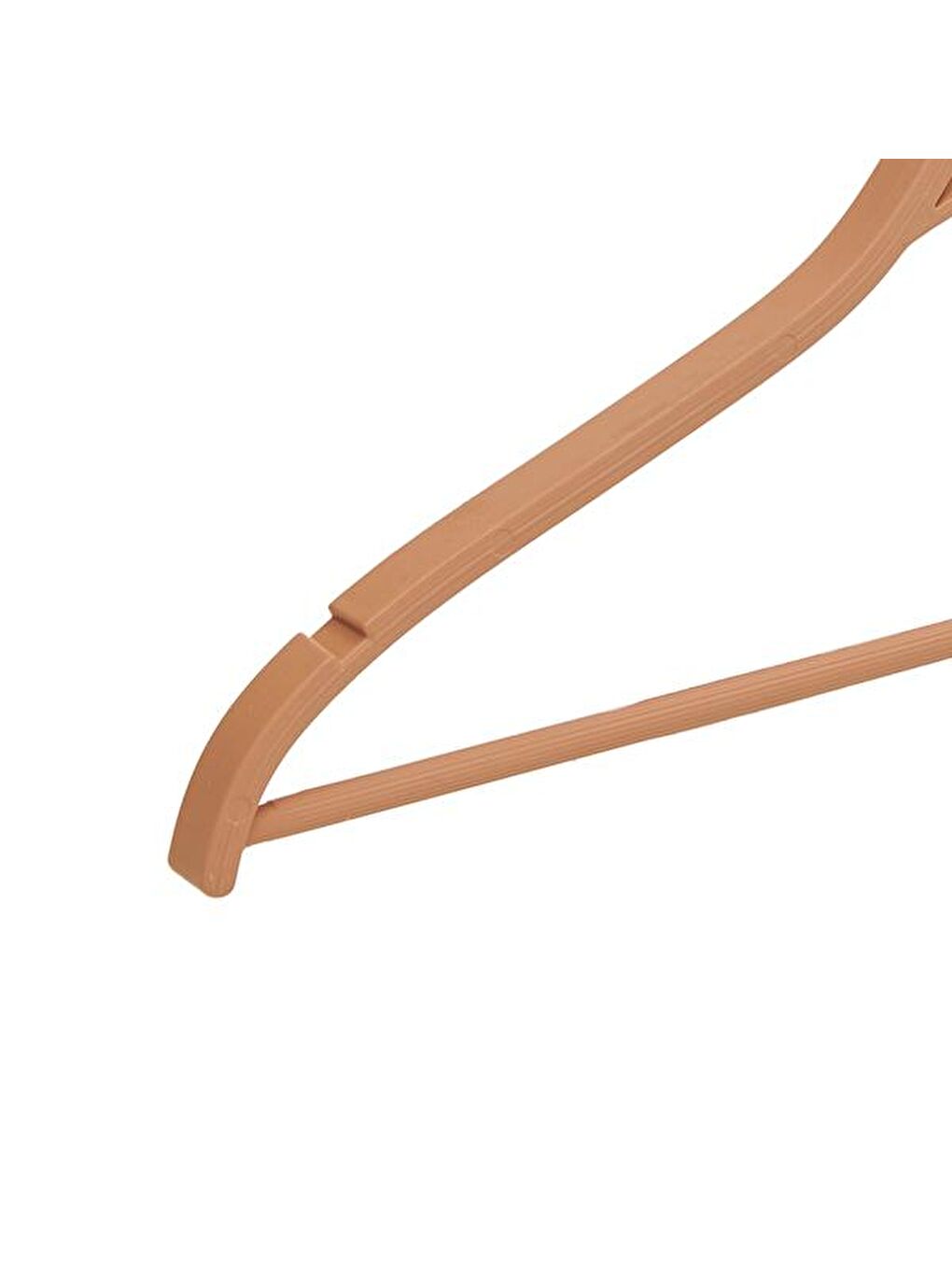 Kahverengi 3'lü Ahşap Görünümlü Elbise Askısı-1