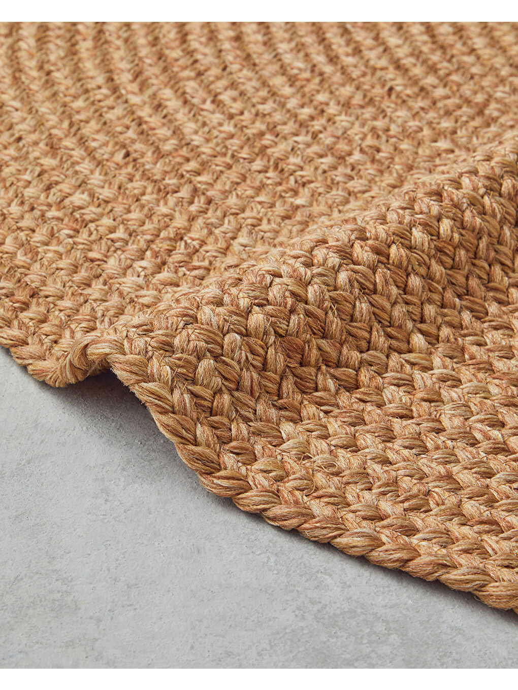 Bej Juliet Yuvarlak Dekoratif Jüt Kilim 120 cm Natural-1