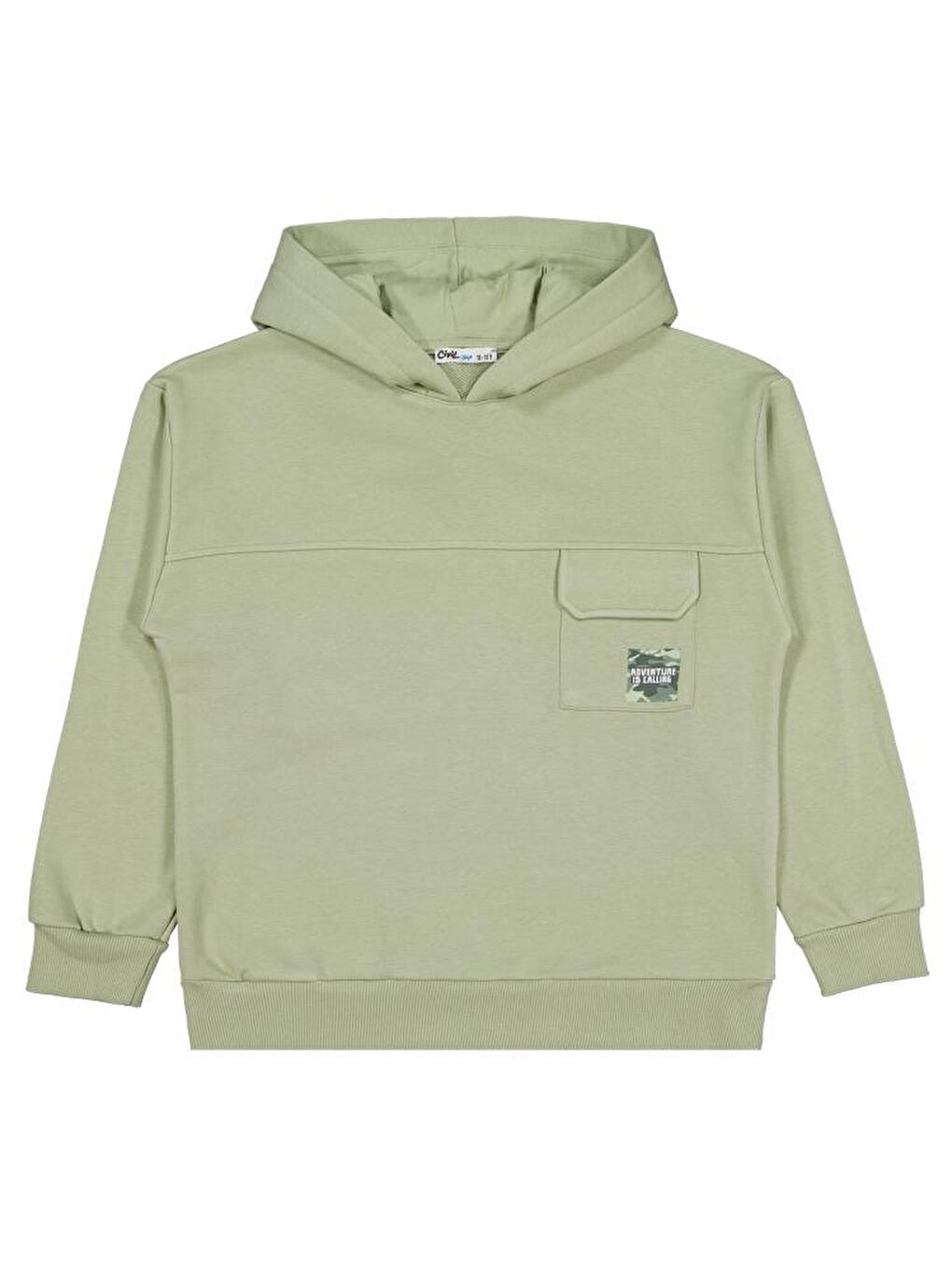 Haki Boys Kamuflaj Baskılı 10-13 Yaş Sweatshirt-1