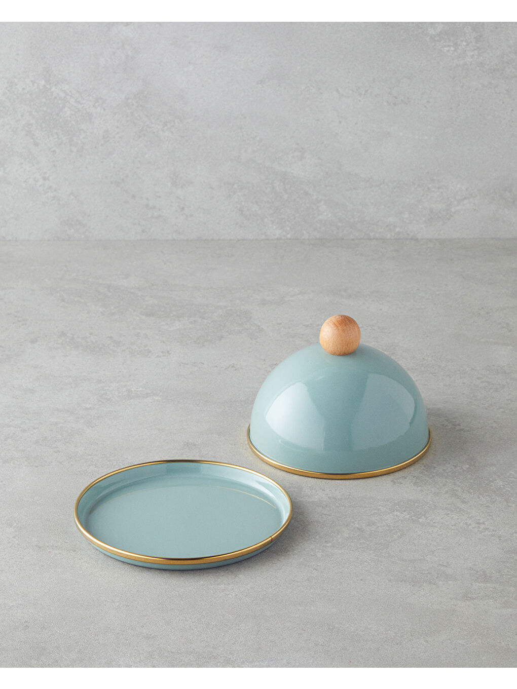 Petite Emaye Kapaklı Sunumluk 14 cm Yeşil-1