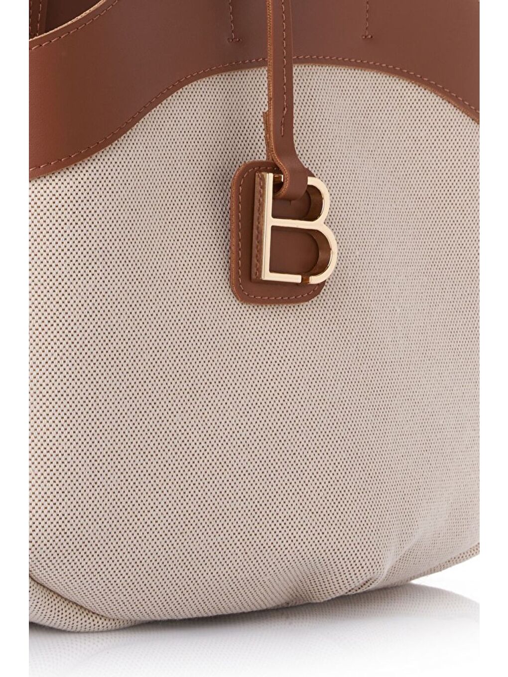 Kahverengi Isla Mini Kanvas Kadın Omuz Çantası-3