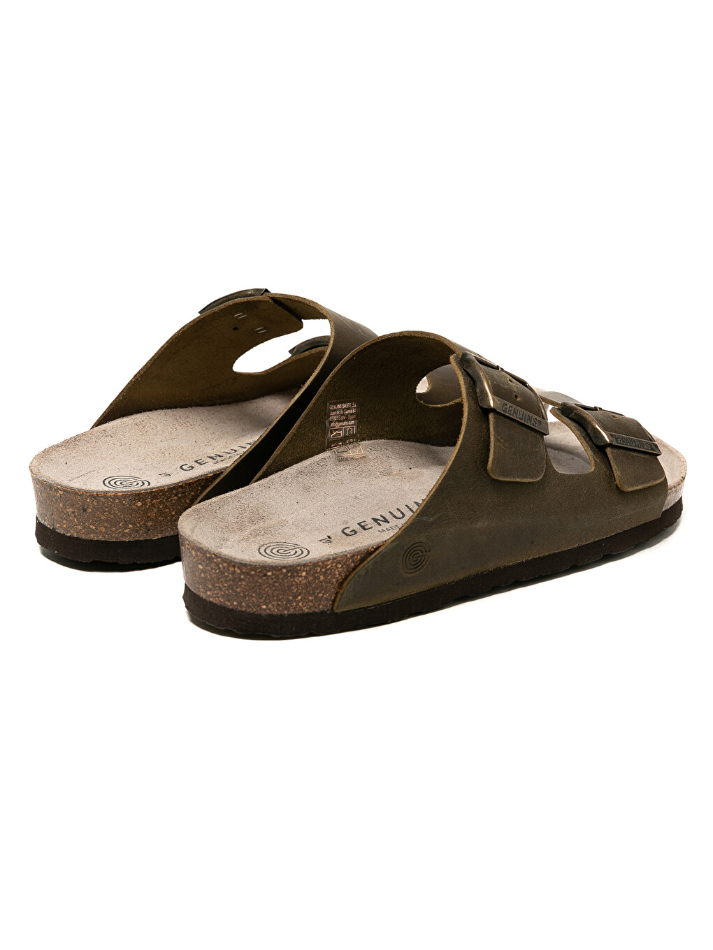 Haki Erkek Terlik HAWAII G105996 Oiled Leather Kaki-4