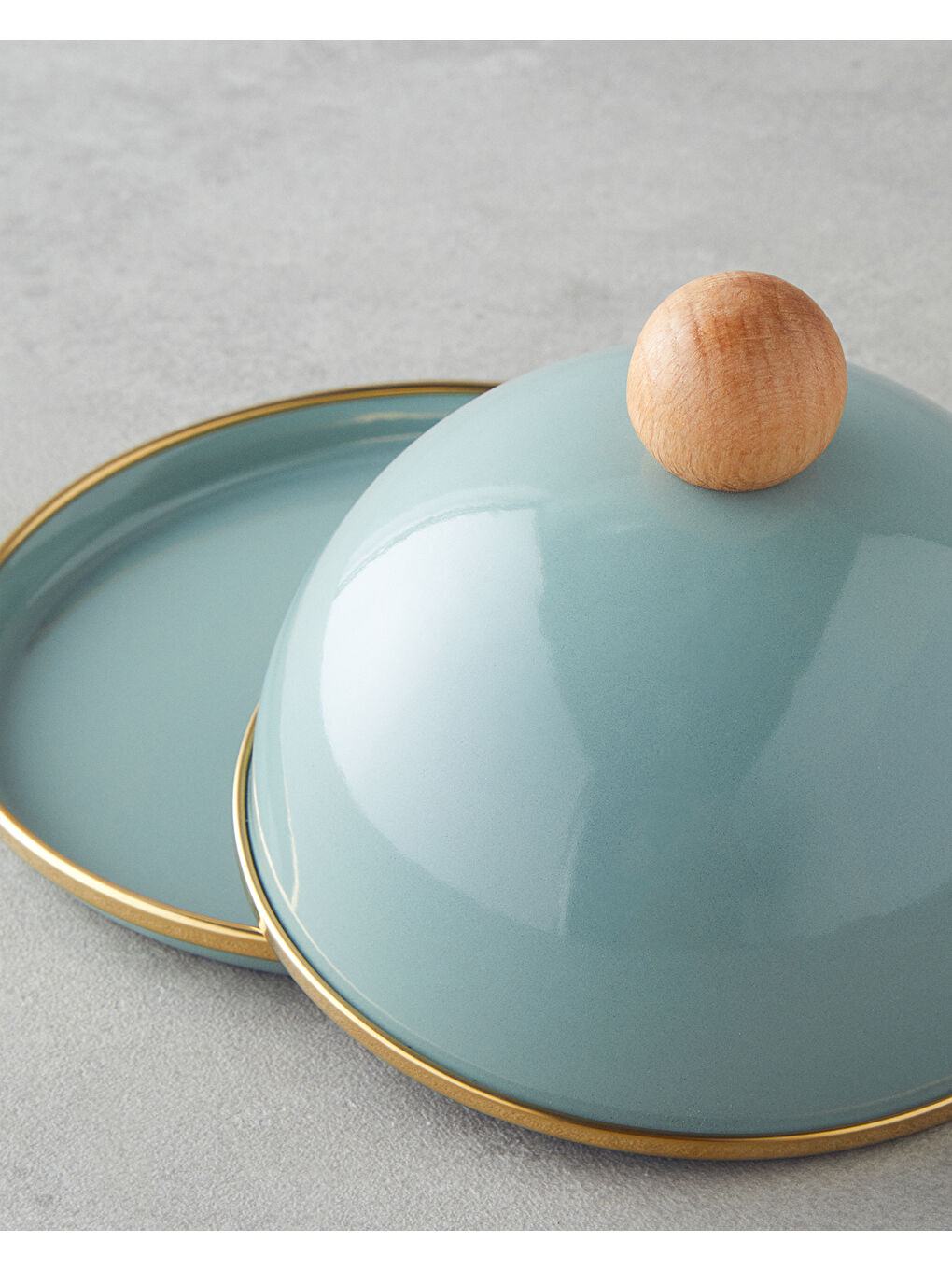 Petite Emaye Kapaklı Sunumluk 14 cm Yeşil-2