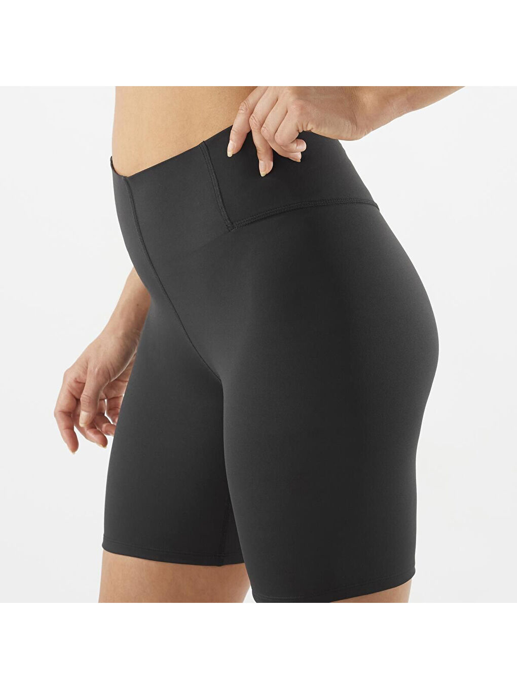 Cross Multi Short Tight Kadın Siyah Koşu Şortu-1
