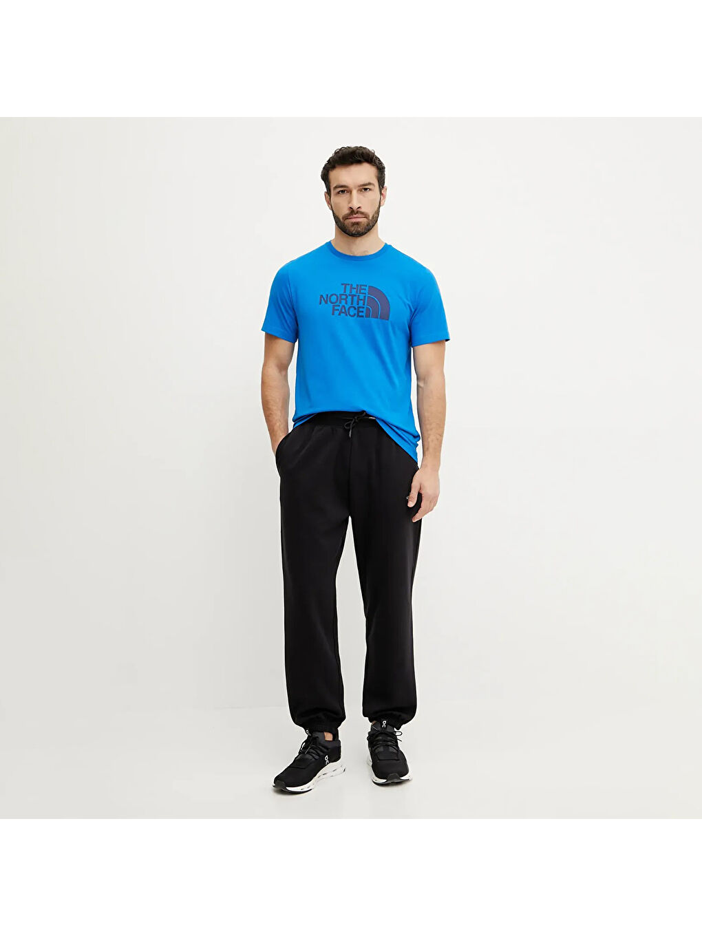 Easy Erkek Mavi Yuvarlak Yaka Tişört-1