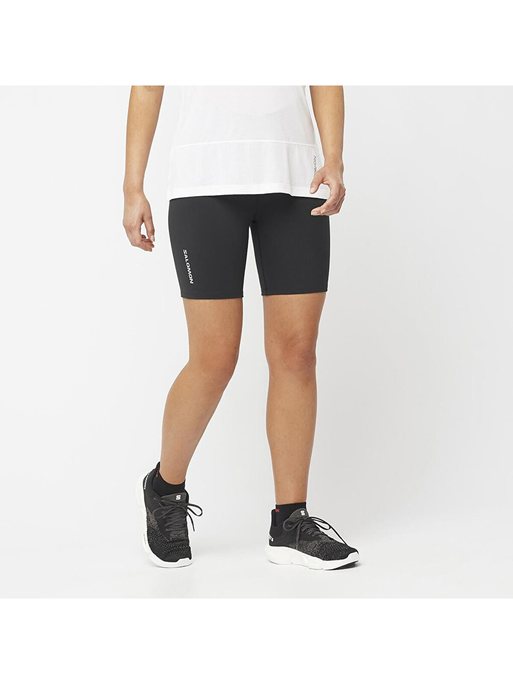 Cross Multi Short Tight Kadın Siyah Koşu Şortu-4