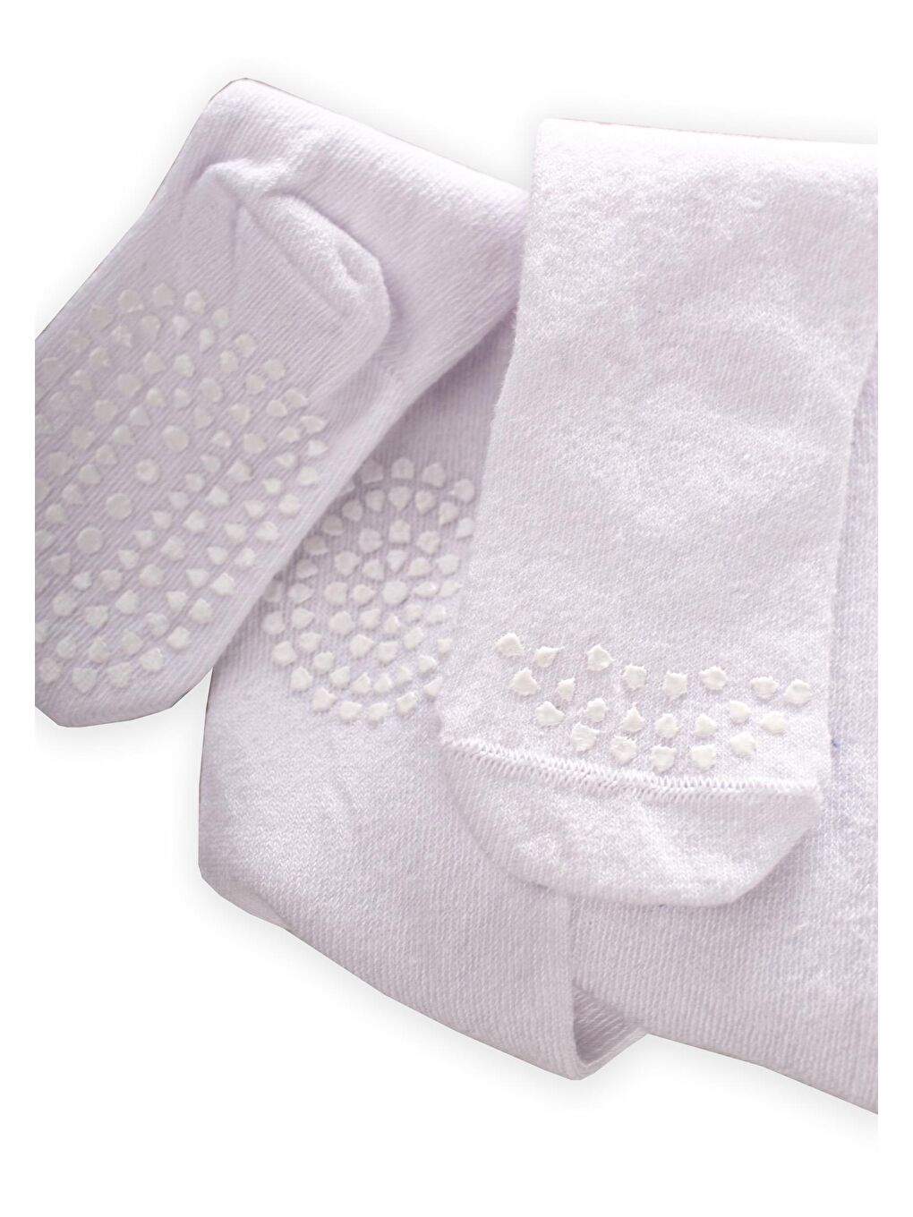 Emekleme Ve Kaymaz Külotlu Çorap 6-24 Ay Beyaz-1