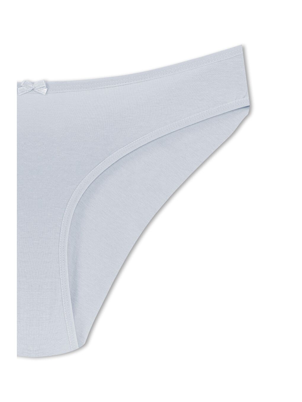 Siyah Pamuklu Arkası Çift Kat Slip Kadın Külot 5'li-11