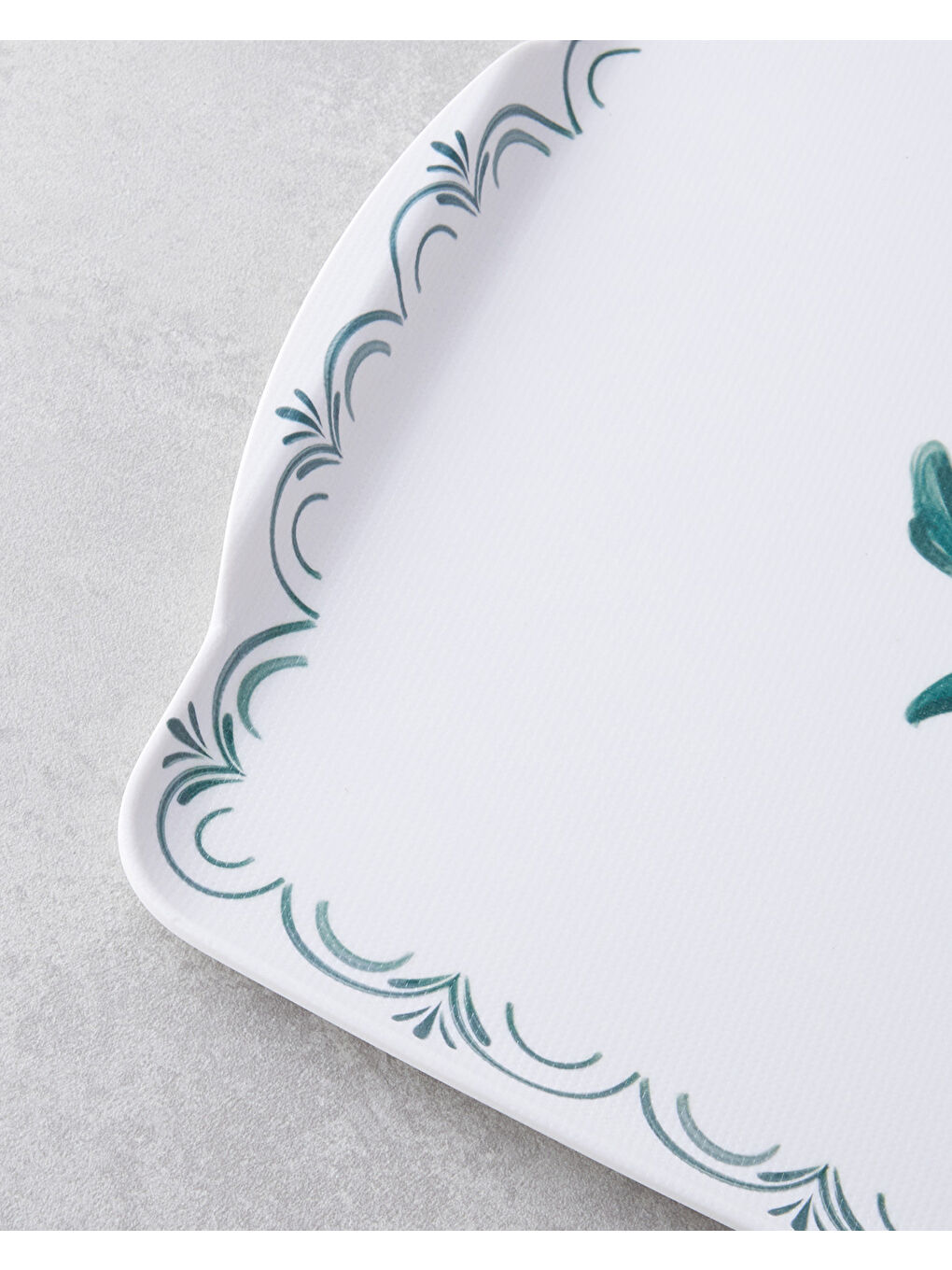 Verdant Melamin Kaydırmaz Tepsi 42x31 cm Yeşil-2