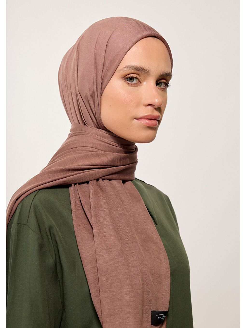 Kahverengi Tesettür Şal - Kahve Viskon-2