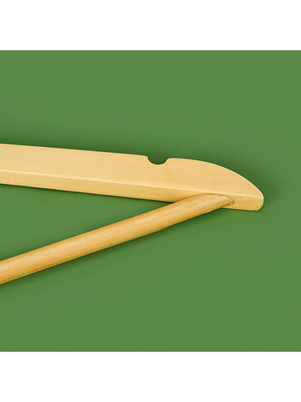 Living 3’lü Elbise Askısı - Açık Kahverengi - 44,5 cm-2