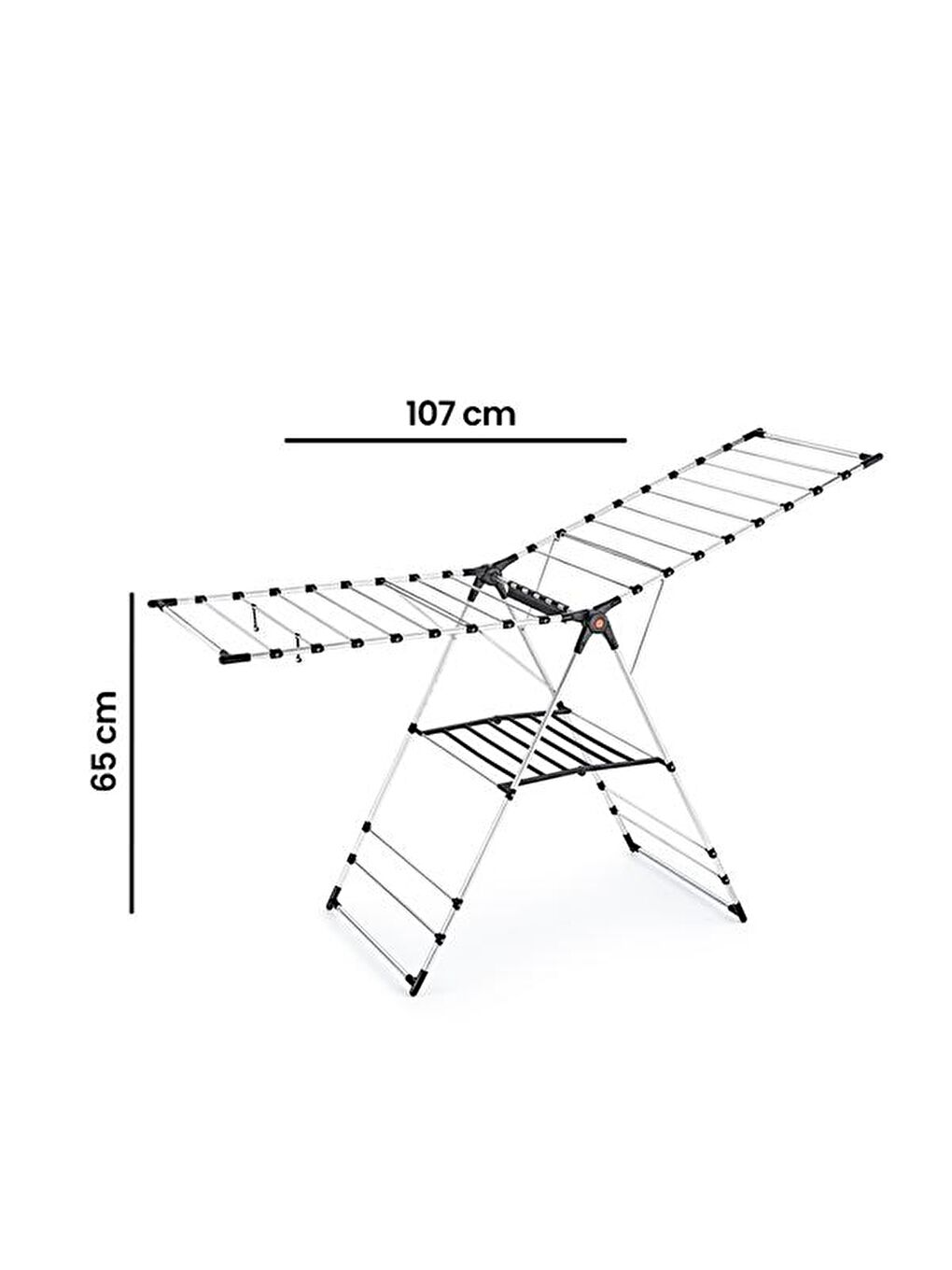 Gri Lüks Paslanmaz Çamaşır Kurutma Askısı-3