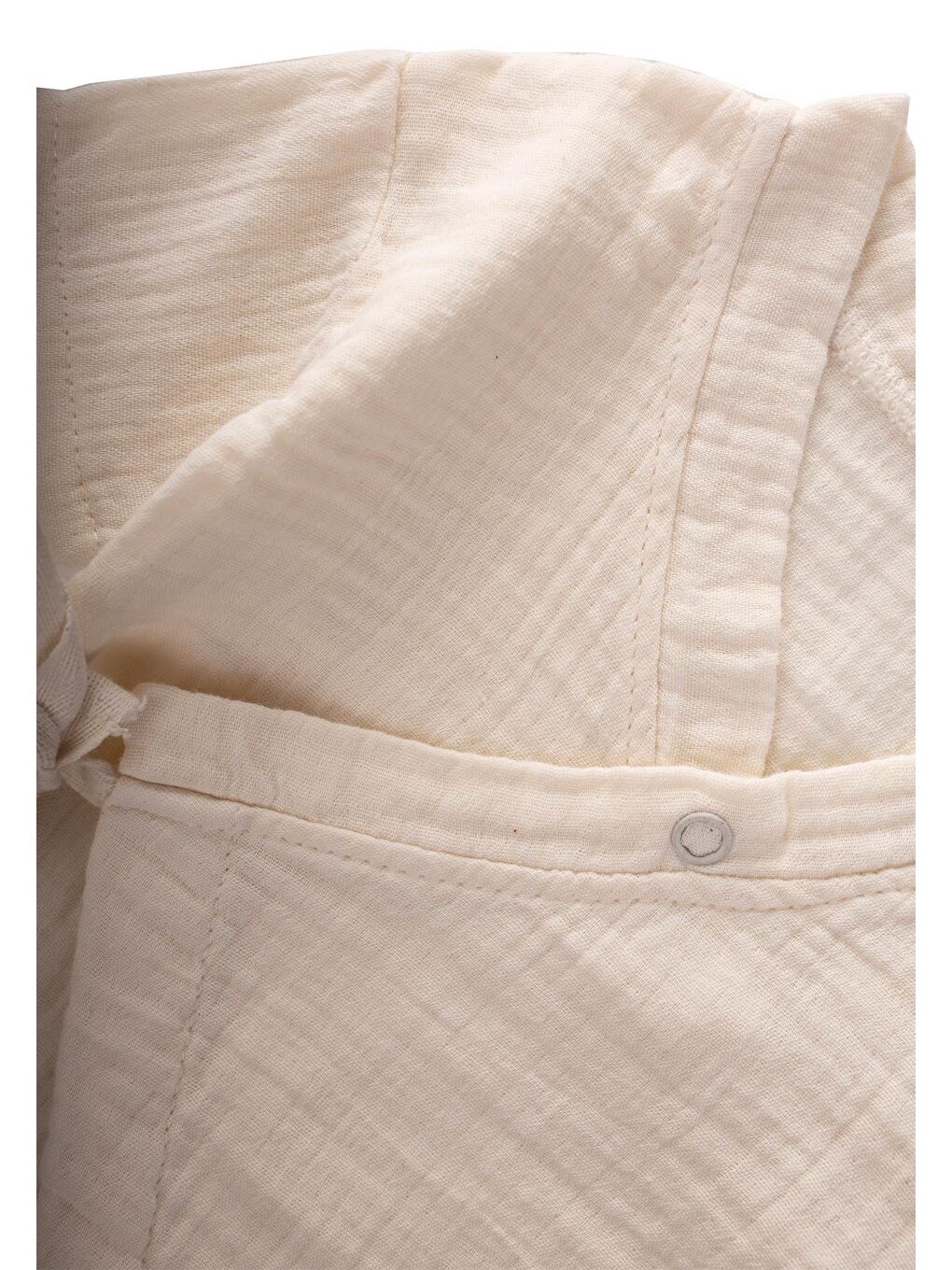 Ekru Kız Çocuk Müslin Tulum-2