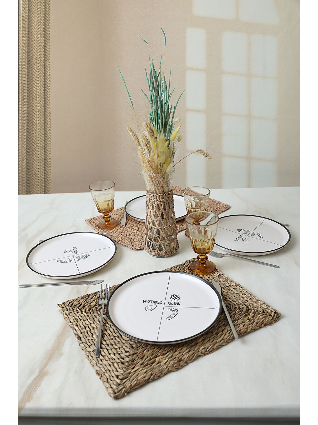 Karışık Savory Hitit Servis Tabağı 25 Cm 4 Adet-2