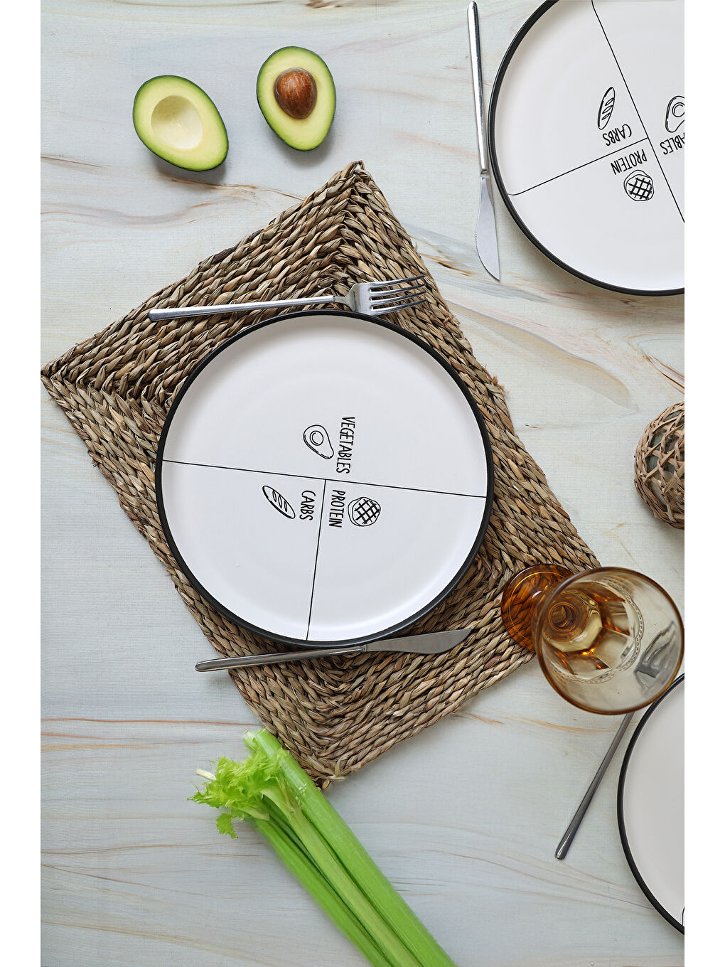 Karışık Savory Hitit Servis Tabağı 25 Cm 4 Adet-3