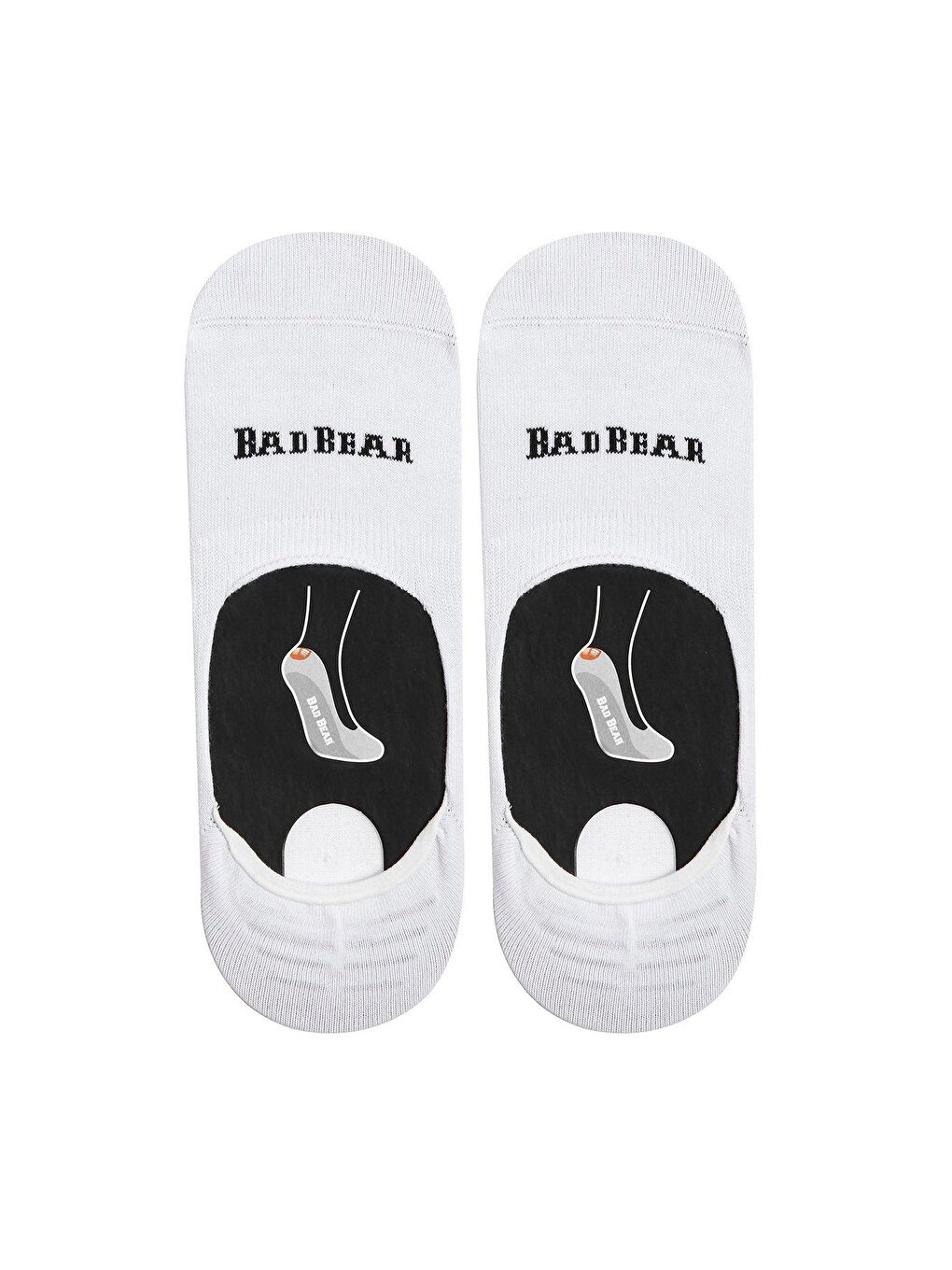 Bad Bear Beyaz Core Zero Beyaz Unisex Babet Çorap