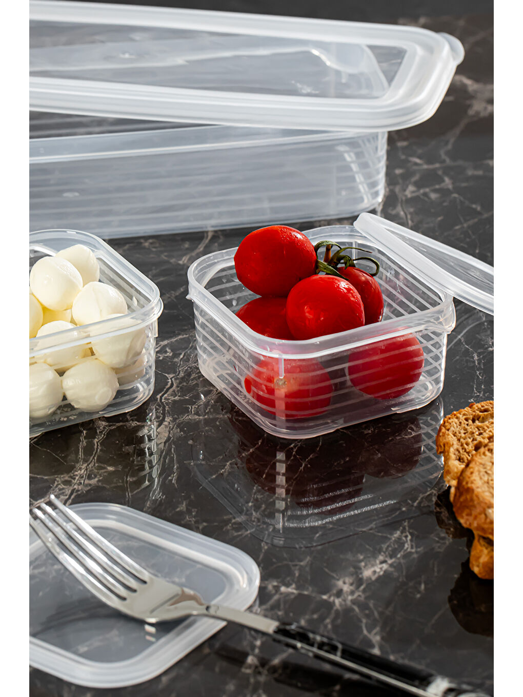 Renksiz 4368 FreshLock Vakumlu Kahvaltılık Çok Amaçlı Saklama Kabı Kahvaltı Seti-3