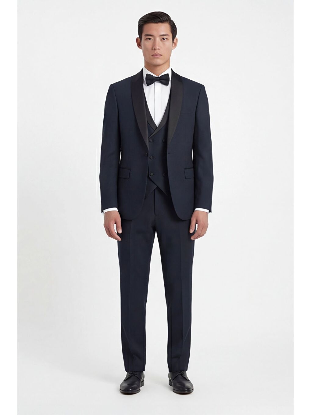 Lacivert Wedding Vest Suit-2