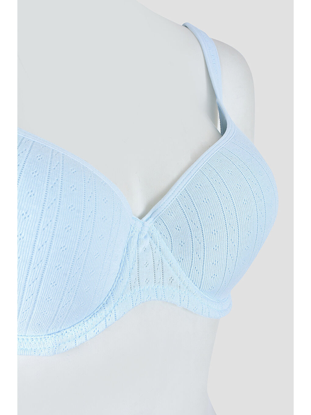 Mavi Soft Pamuk Kaplı Desteksiz Sütyen-1