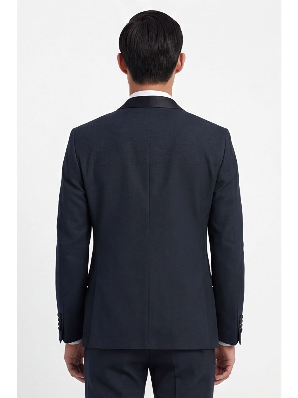 Lacivert Wedding Vest Suit-3