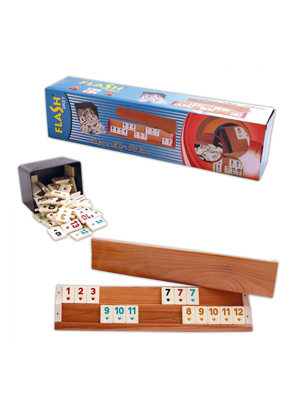 Star Flas Ağaç Okey Takımı 1010112