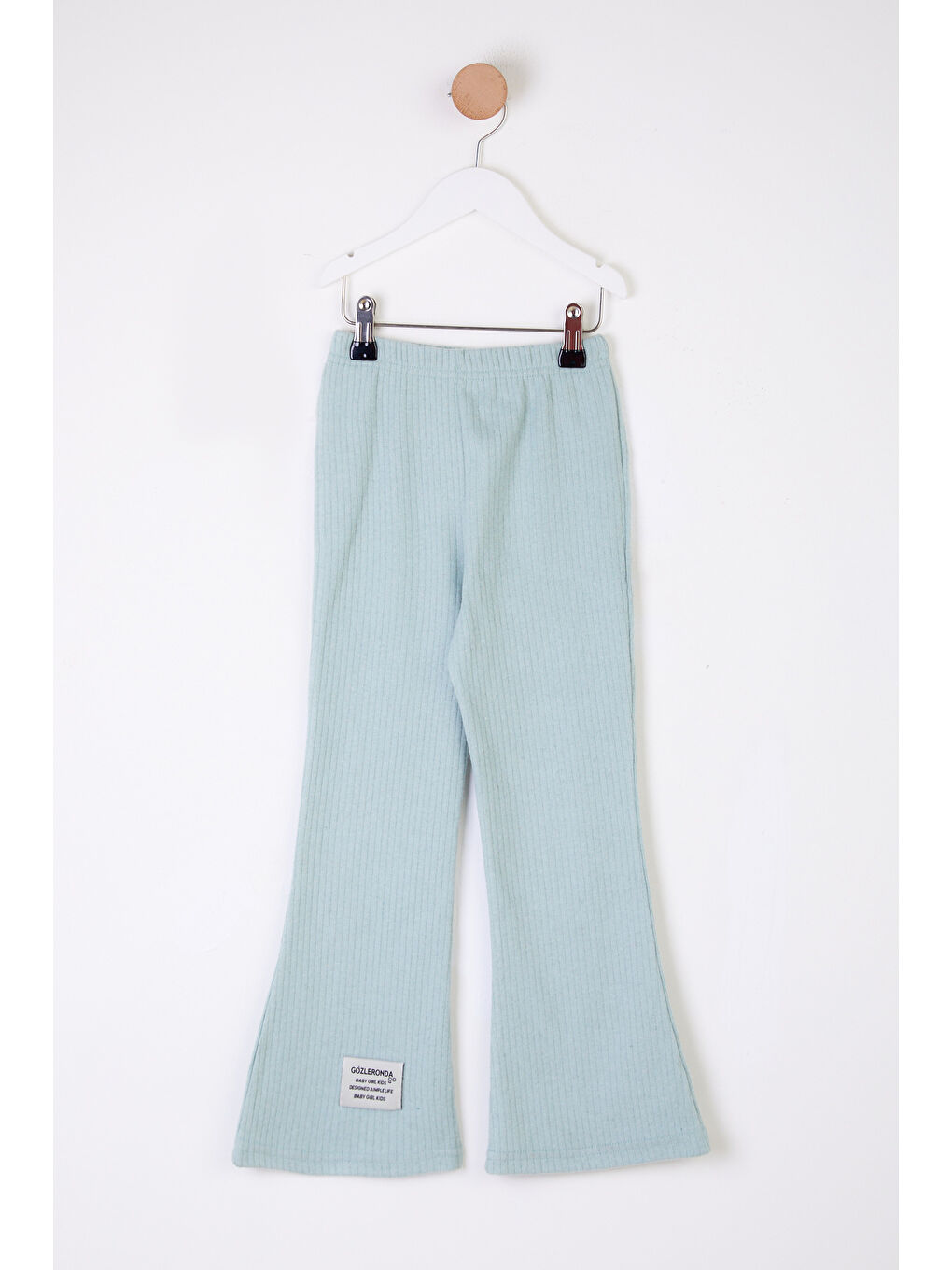 Yeşil Kız Çocuk Mint Armalı İspanyol Tayt - 26116