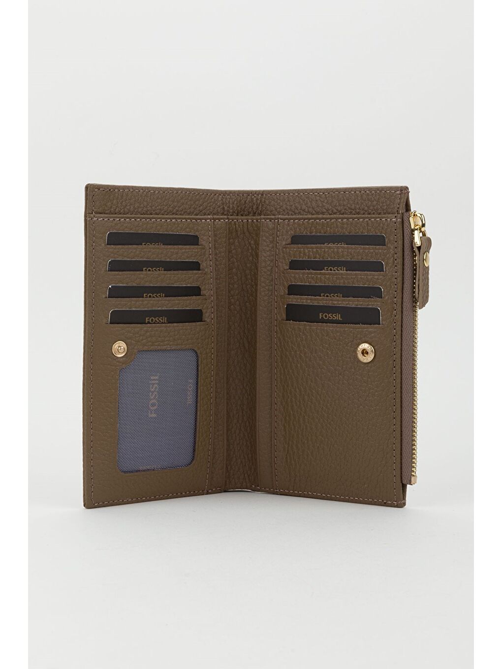 Bej Kutulu Hakiki Deri Mürdüm Orta Boy Kadın El Portföyü Kartlık Cüzdan-2