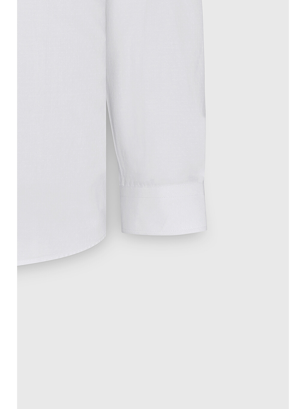 Erkek Beyaz Pamuklu Slim Fit Dar Kesim Klasik Yaka Armürlü Gömlek-8