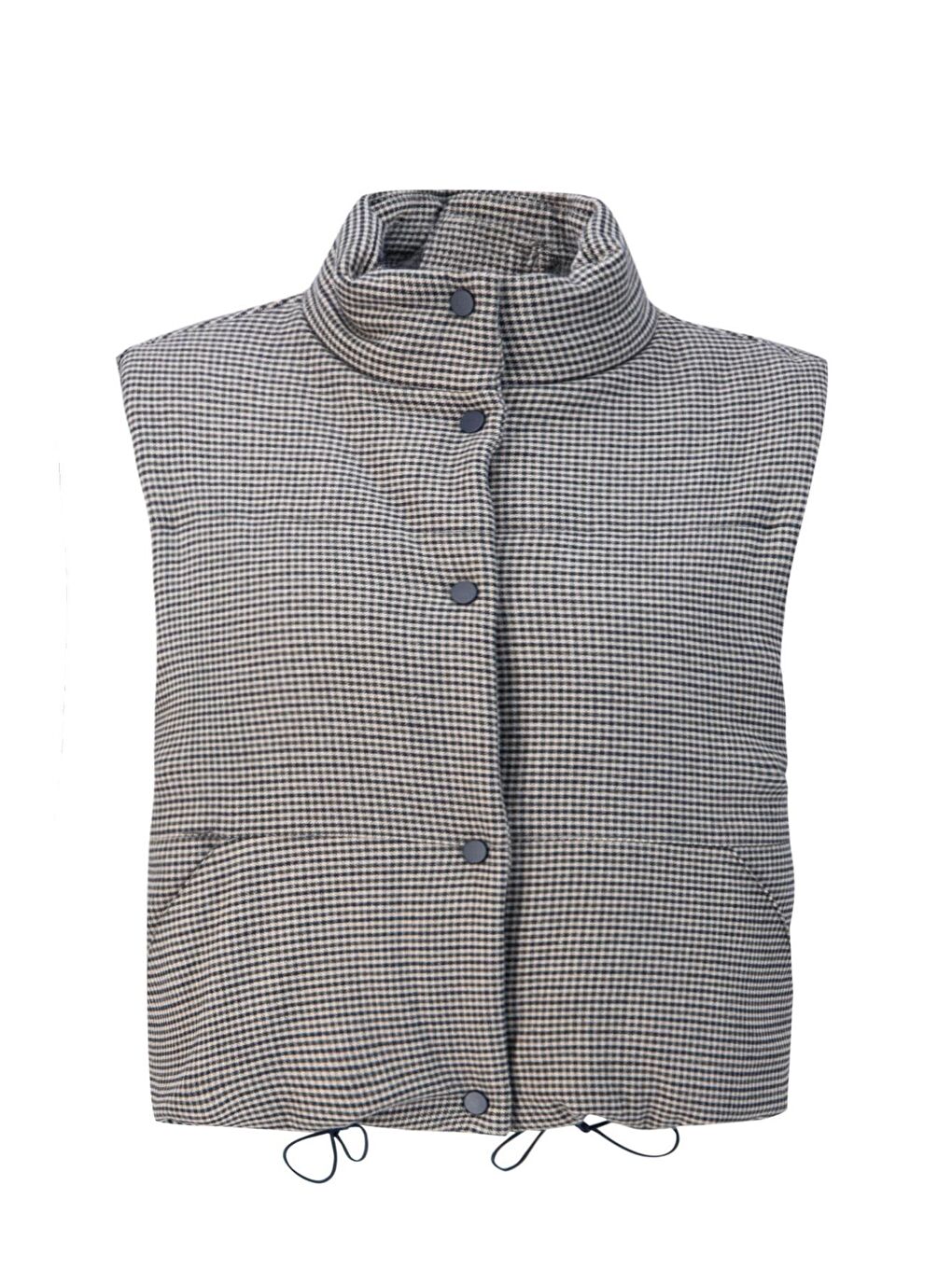 Dolgulu Yelek 24K4200 Lacivert-5