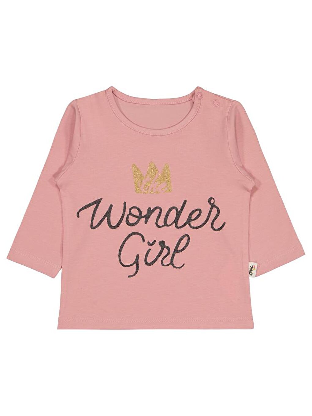Pembe Baby Wonder Girl Baskılı 6-18 Ay Sweatshirt
