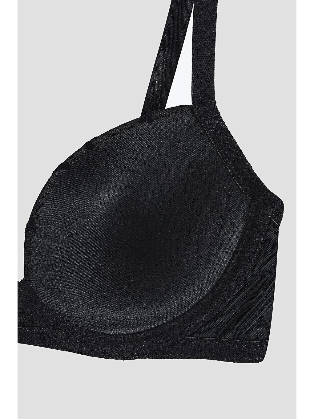 Siyah Bow Desteksiz Sütyen-3