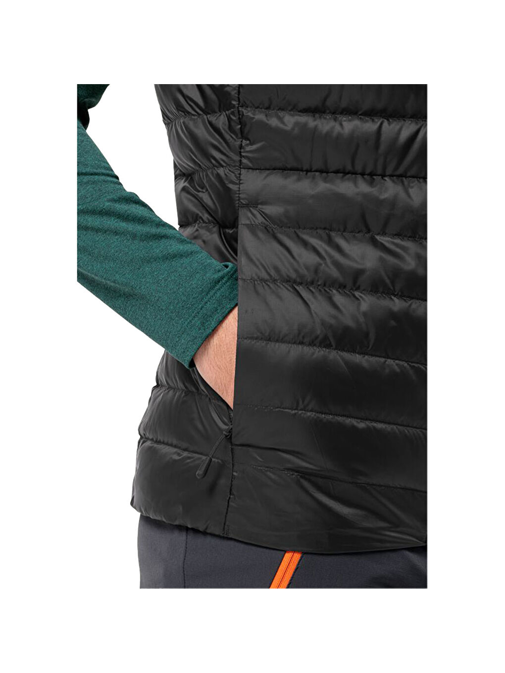 Pilvi Down Vest Erkek Siyah Yelek-2