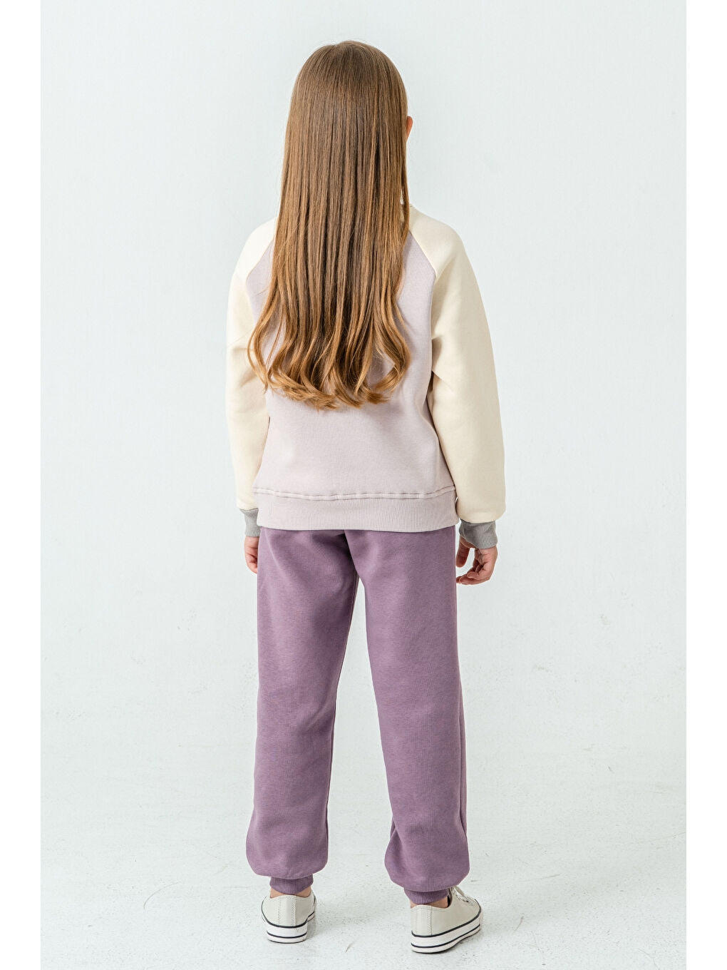 Mürdüm Kız Çocuk Calm Mood Baskılı Alt Üst Eşofman Takımı Ak4209-4