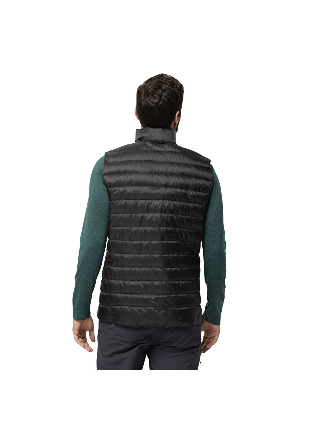 Pilvi Down Vest Erkek Siyah Yelek-5