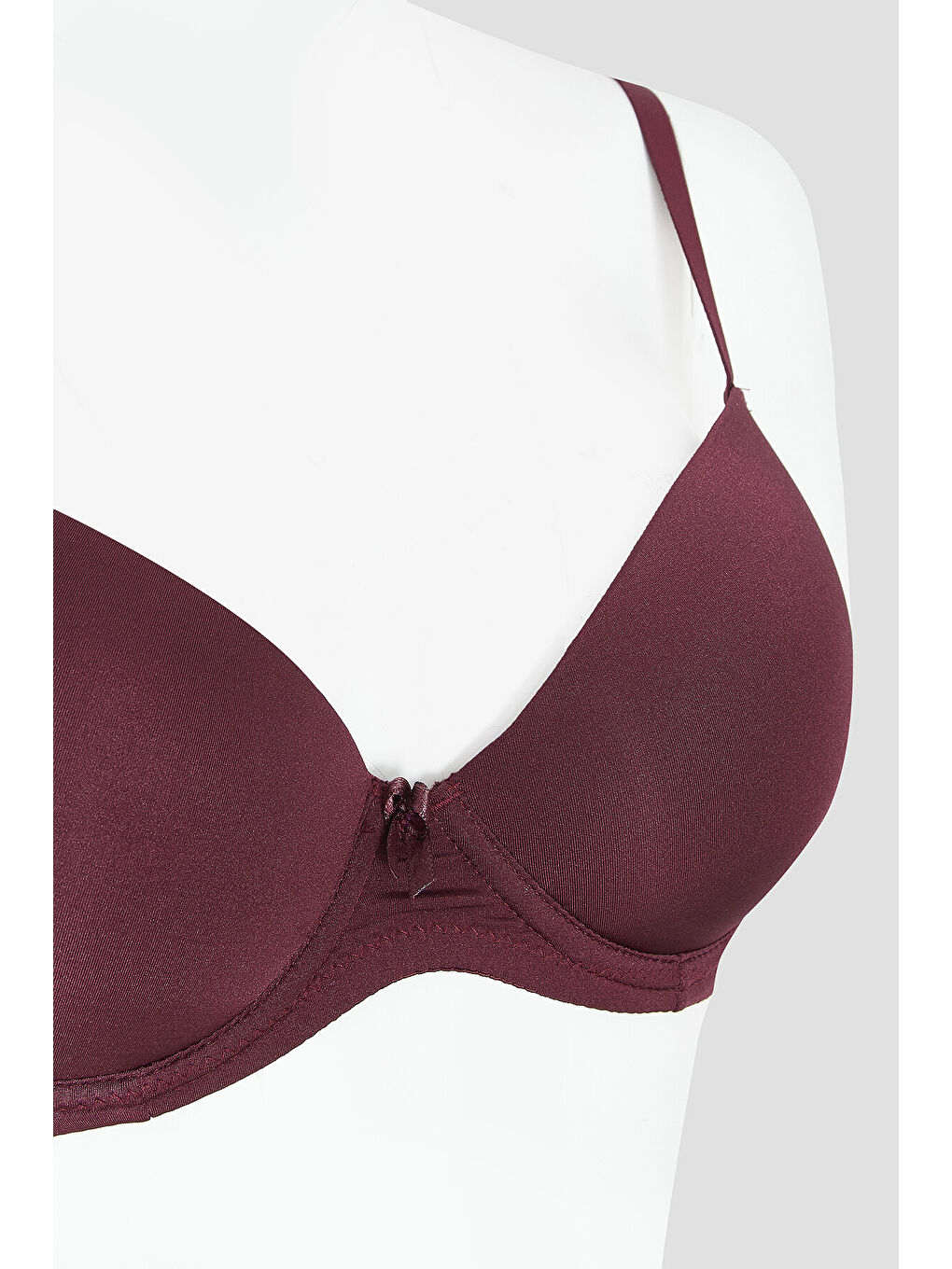 Bordo Luna Hafif Destekli Sütyen-1